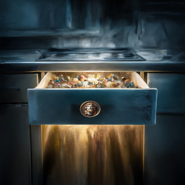 Jesus looking in the heavens with Divine Encounter Ceramic Knob (Creator Uploaded)