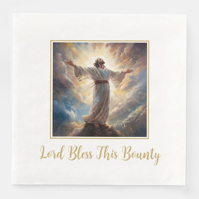 Jesus Lord Bless Paper Napkins (Front)