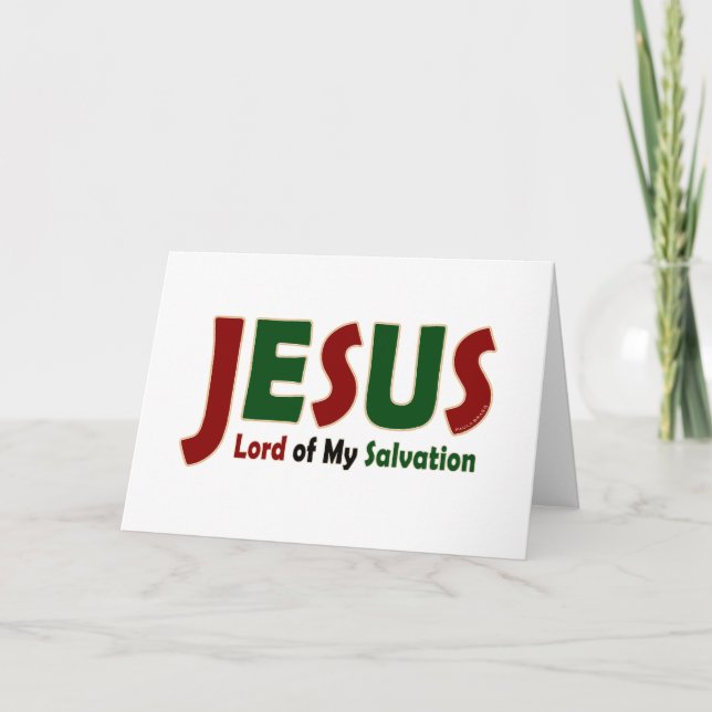 JESUS: Lord of Salvation Card (Front)