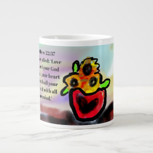 jesus love around  large coffee mug