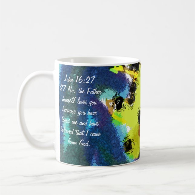 Jesus love  coffee mug (Left)