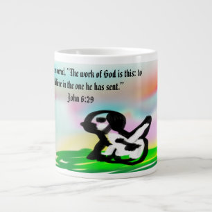 jesus love forever large coffee mug