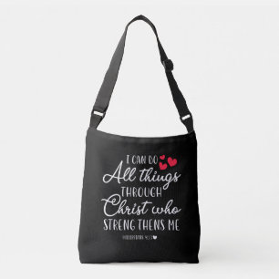 Jesus Love I Can Do All Things Through Christ Crossbody Bag