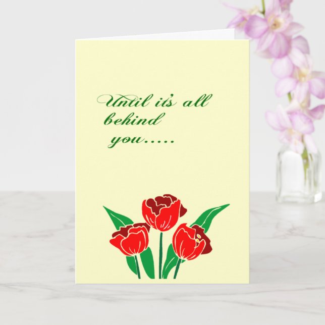 Jesus' love inspirational support card (Orchid)