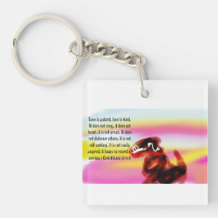 jesus love is kind key ring