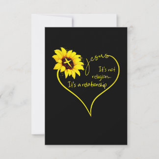 Jesus Love | It's Not Religion It's A Relationship RSVP Card