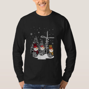 Jesus Love Jesus Faith Hope Love Snowman T-Shirt