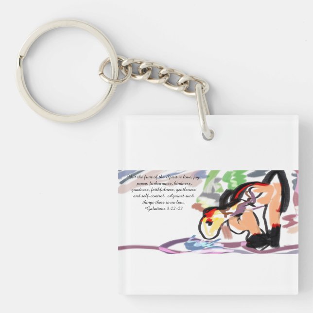 jesus love joy key ring (Front)