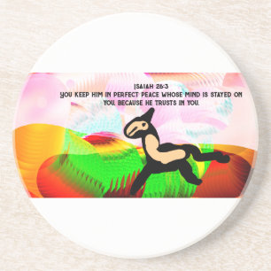 Jesus love keep coaster