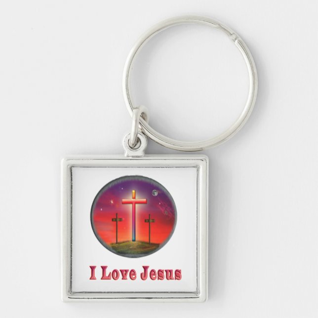 Jesus love key ring (Front)