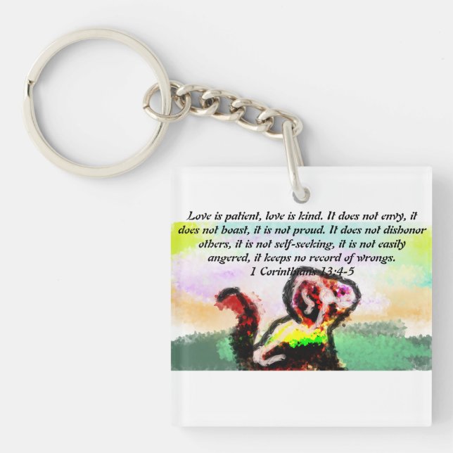 jesus love kind  key ring (Front)