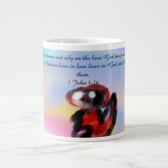 jesus love  large coffee mug (Front)