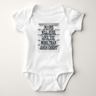 Jesus Love Quote Baby Bodysuit