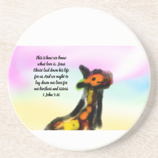 jesus love sister and brother coaster