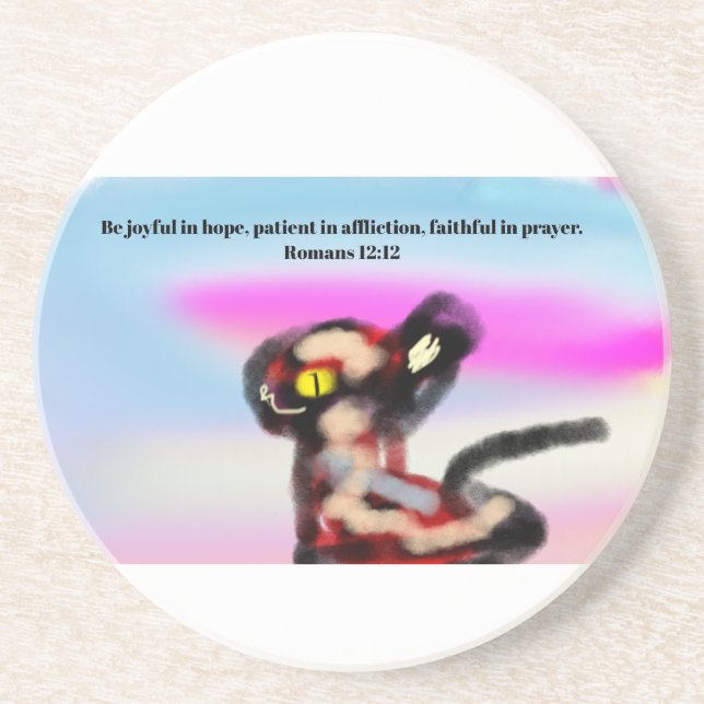 Jesus love us  coaster (Front)