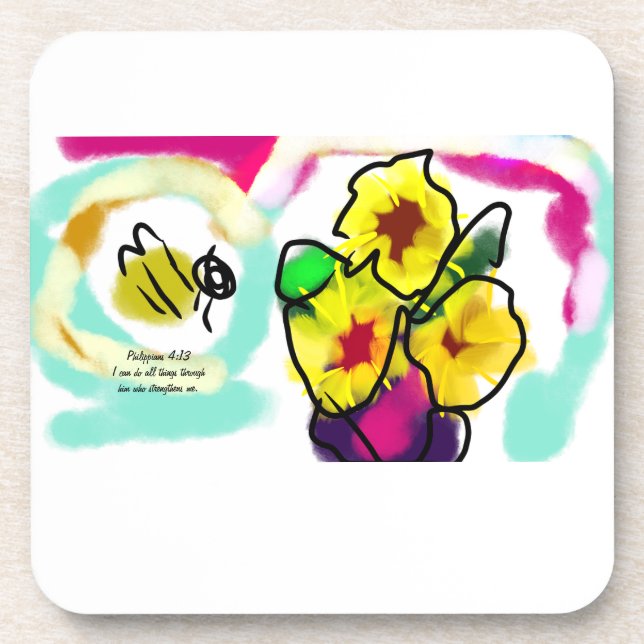 Jesus love us coaster (Front)
