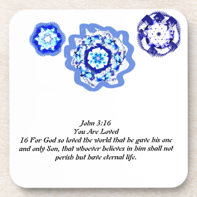 Jesus love us  coaster (Front)