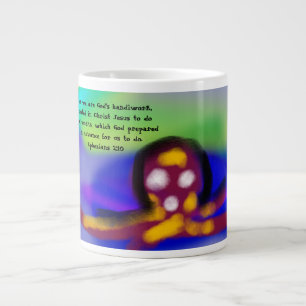jesus  love work large coffee mug