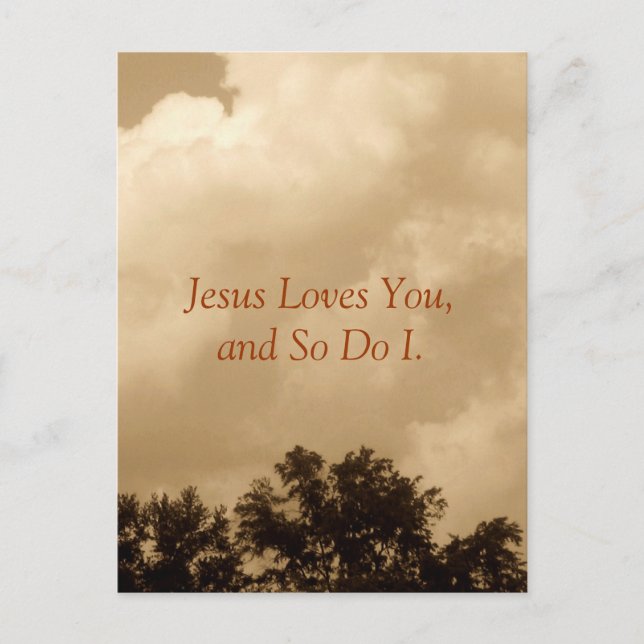 Jesus Love You, and So Do I. Postcard (Front)
