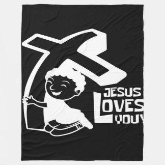 Jesus Loves All Of You Jesus quotes Fleece Blanket