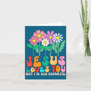 Jesus Loves But His Favorite Bible Verse Card