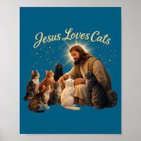Jesus Loves Cats Christian Cat Lover Jesus Hugs Ca