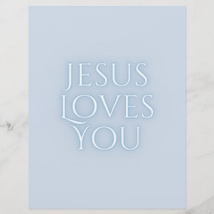 Jesus Loves Christian Typography Design