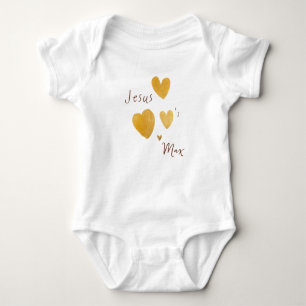 Jesus loves Custom Name Baby One-Piece Baby Bodysuit
