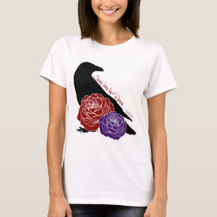 Jesus Loves His Ravens Christian Bird & Roses T-Shirt