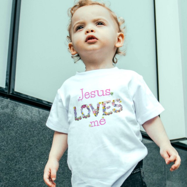 Jesus loves me baby T-Shirt (Jesus loves me baby T-Shirt)