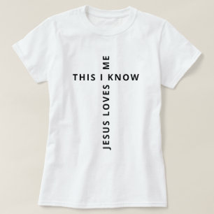 Jesus Loves Me Black & White T-Shirt