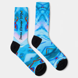 Jesus Loves Me Bold Coloured Socks