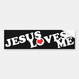 Jesus Loves Me Bumper Sticker