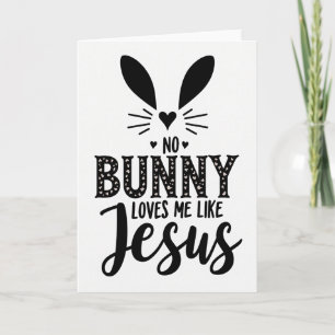 Jesus Loves Me Bunny Card