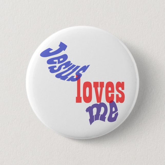 Jesus Loves Me Button (Front)