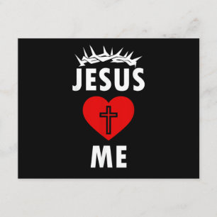 Jesus Loves ME Christen Religious Enclosure Card