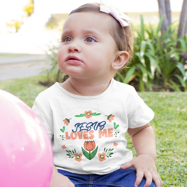 JESUS LOVES ME Christian Baby T-Shirt (Creator Uploaded)