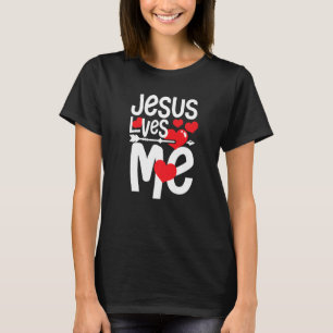 Jesus loves me christian heart believe Premium T-Shirt