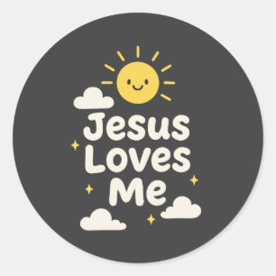 Jesus Loves Me Christian Sticker