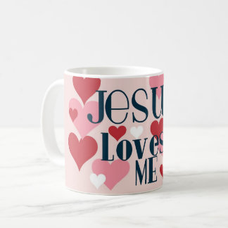 Jesus loves me coffee mug