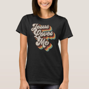 Jesus Loves Me Cool 70s Vintage Christian Religio T-Shirt