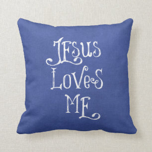 Jesus Loves Me Cushion