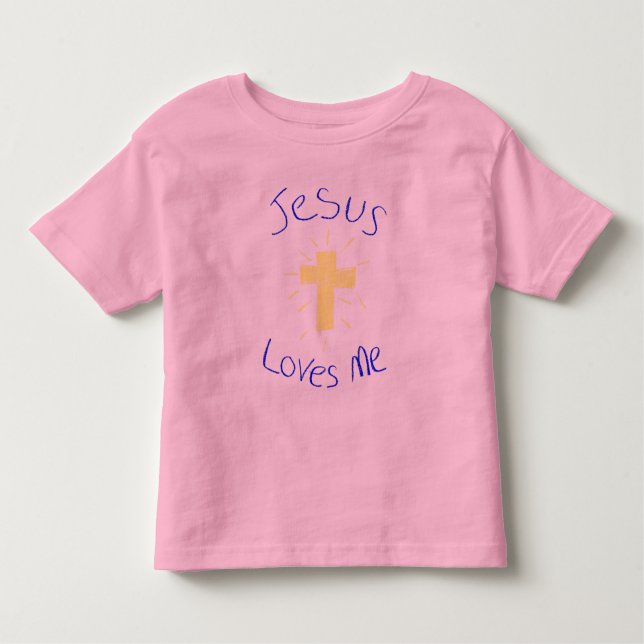 Jesus Loves Me girl shirt (Front)