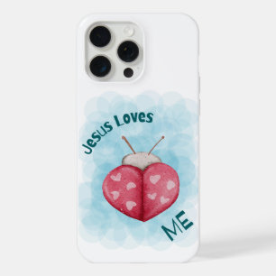 Jesus Loves Me Inspirational Modern Quote iPhone 15 Pro Max Case