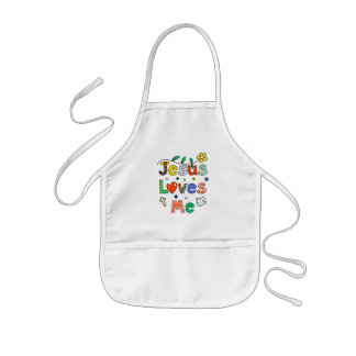 Jesus Loves Me Kids Apron