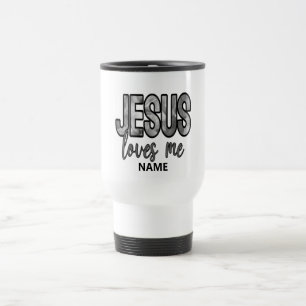 Jesus Loves Me Personalized Travel Mug