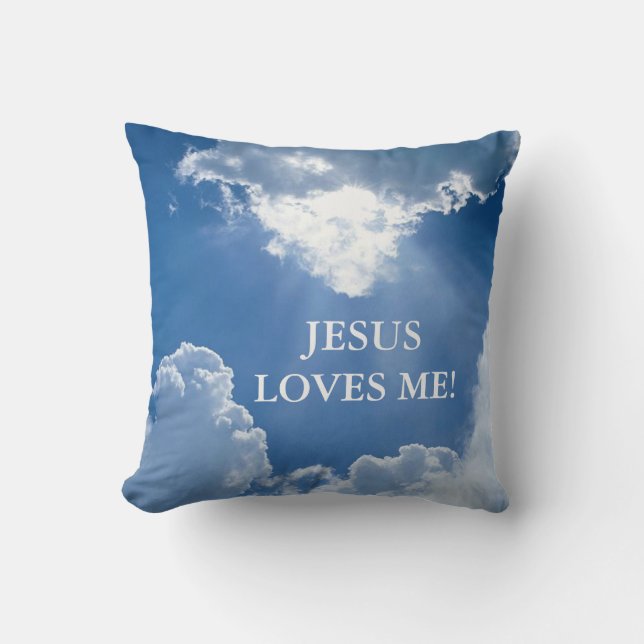 Jesus Loves Me Pillow (Front)