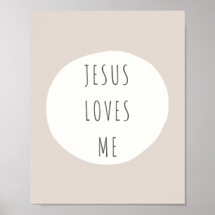 Jesus loves me. Poster & Prints