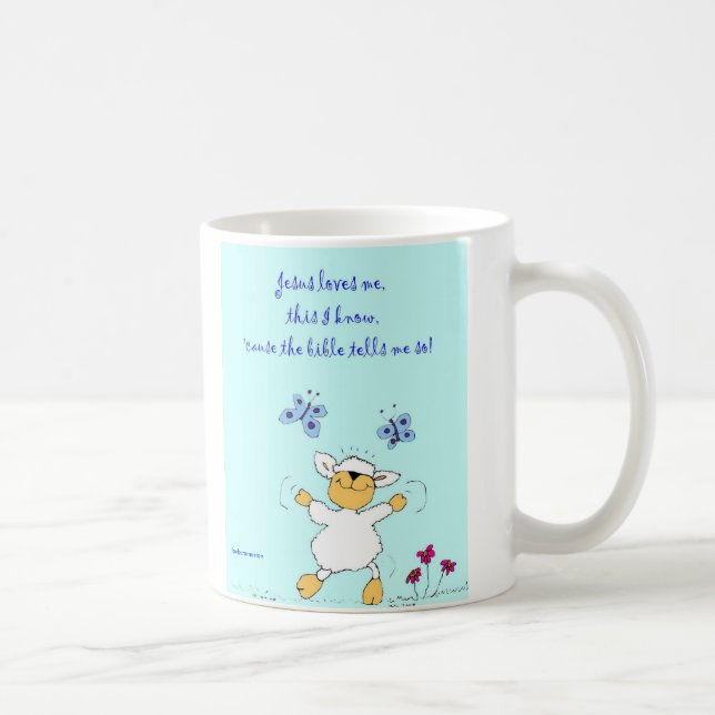 jesus loves me, sheep, mug (Right)