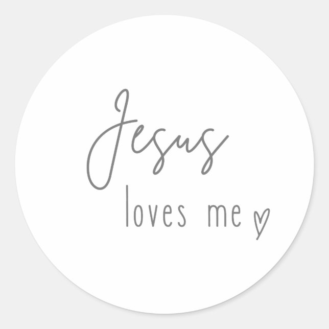 Jesus loves me Stickers (Front)